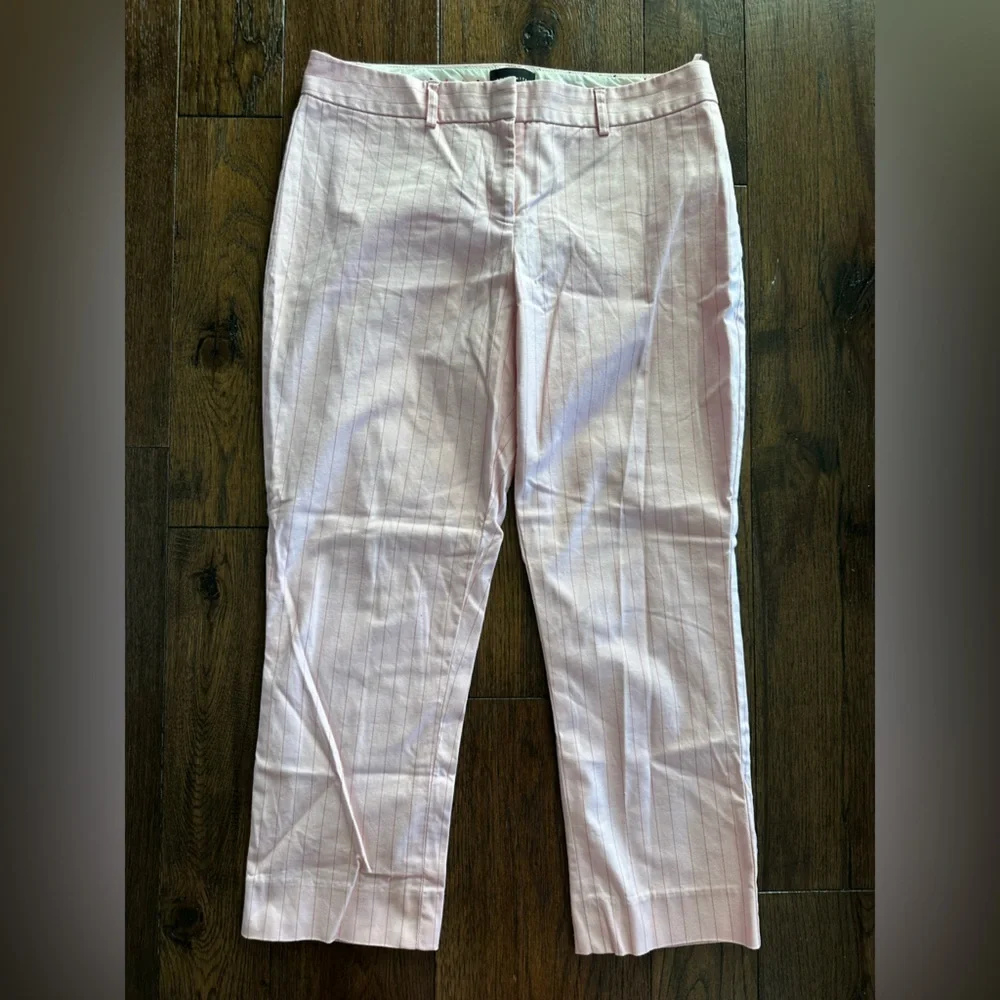 The Limited Women’s Cassidy Pink Striped Crop Pants- size 6